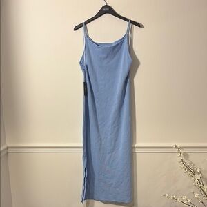 Vincent camuto Blue Sleeveless Spaghetti Strap Slip Dress